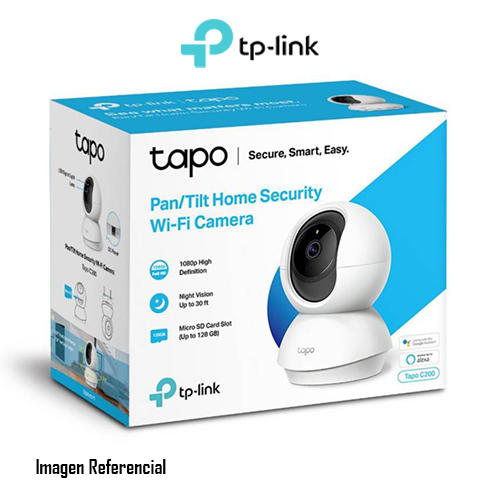 CAMARA CLOUD WIFI TP-LINK TAPO C200 FHD P&T mSD